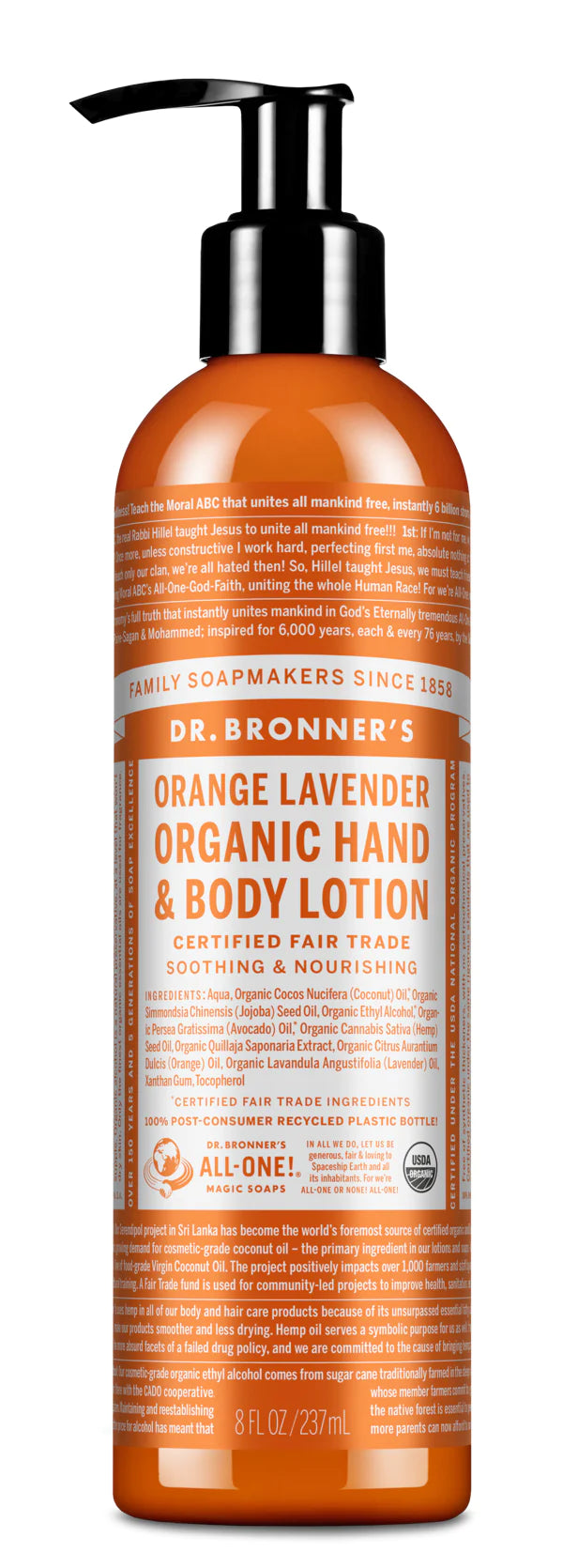 Dr. Bronner's Organic Hand + Body Lotion