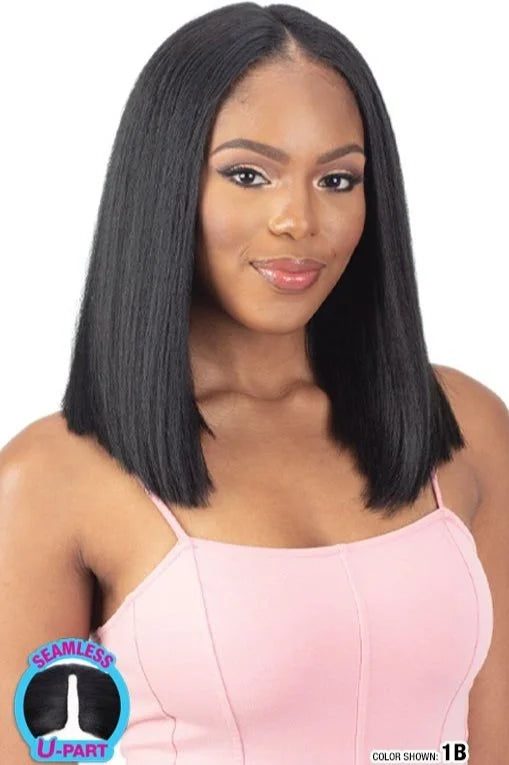 Organique U-Part Wig - Natural Yaki Straight 14”