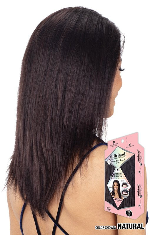 Shake n go Girlfriend 100% Virgin Human Hair HD Frontal Lace Wig - 13X4 STRAIGHT 18"