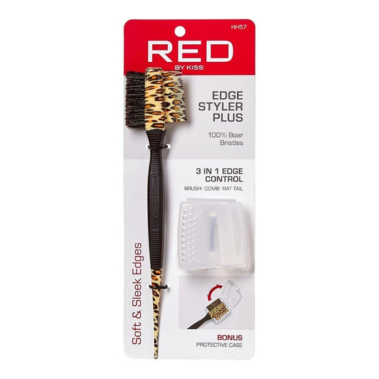 Red Professional Edge Brush with Case (HH57)