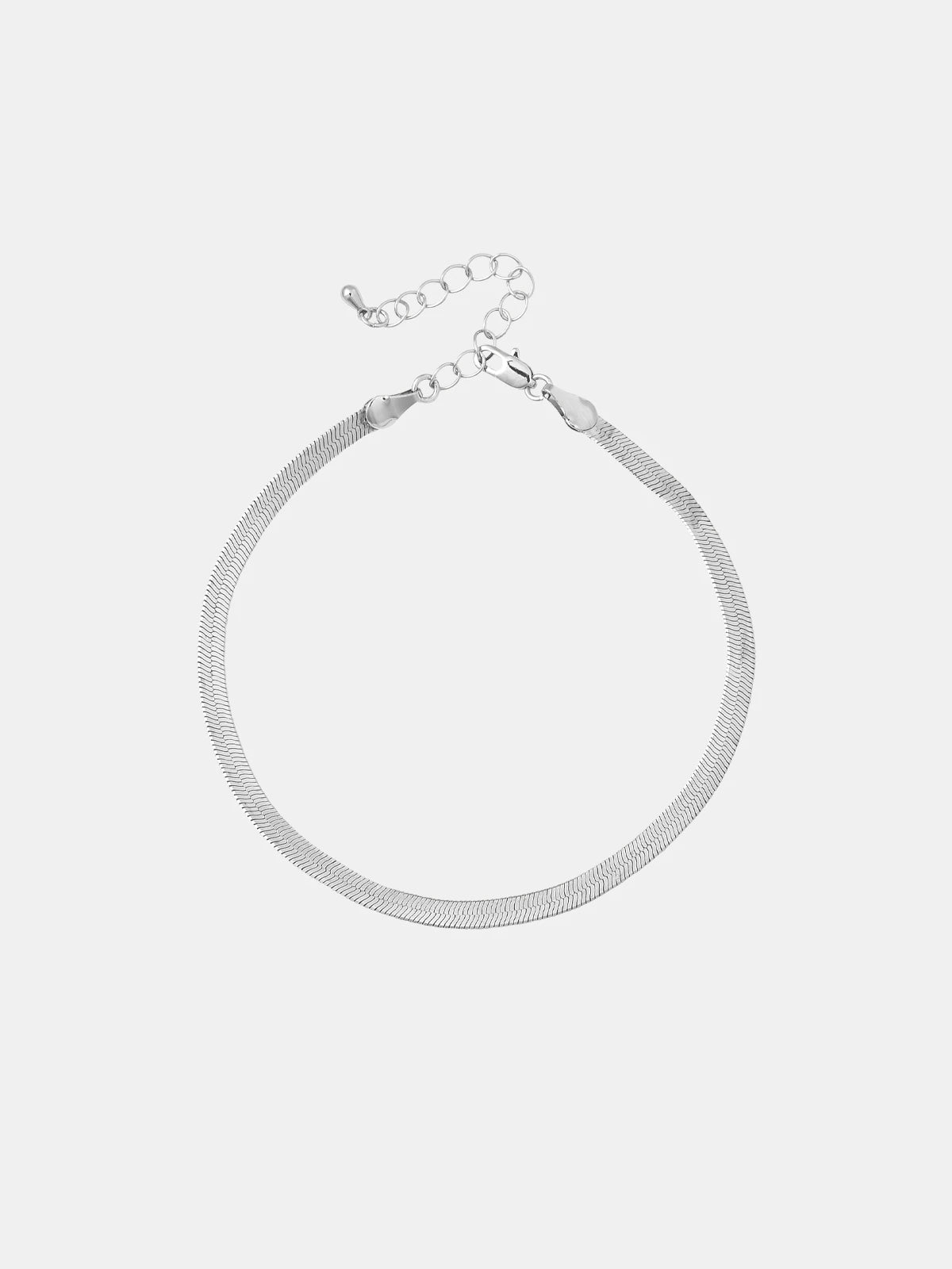 Red by Kiss Jewelry - White Gold Toned Anklet