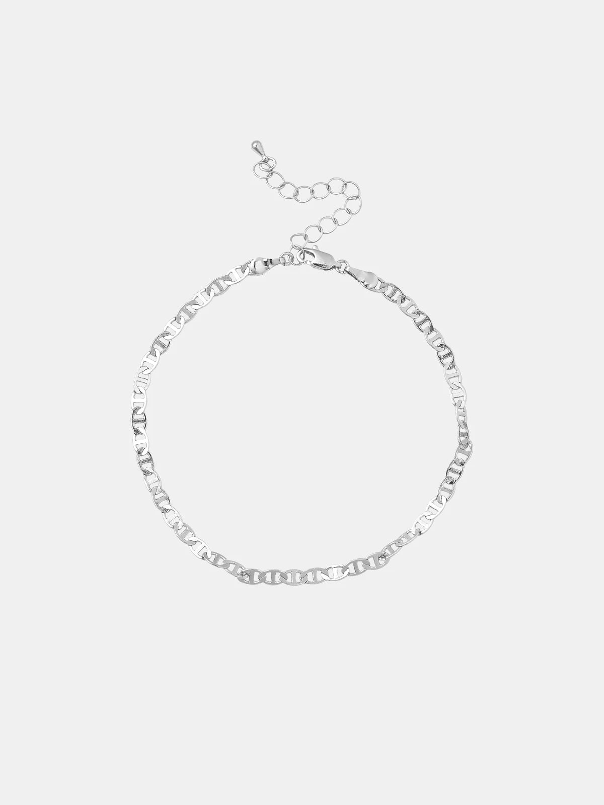 Red by Kiss Jewelry - White Gold Toned Anklet
