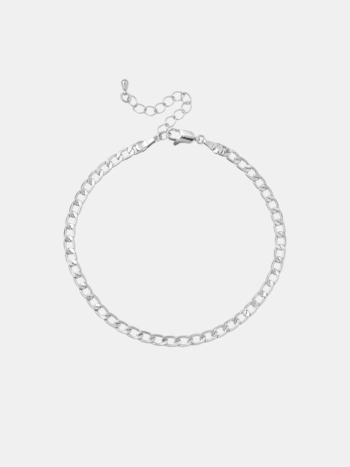 Red by Kiss Jewelry - White Gold Toned Anklet