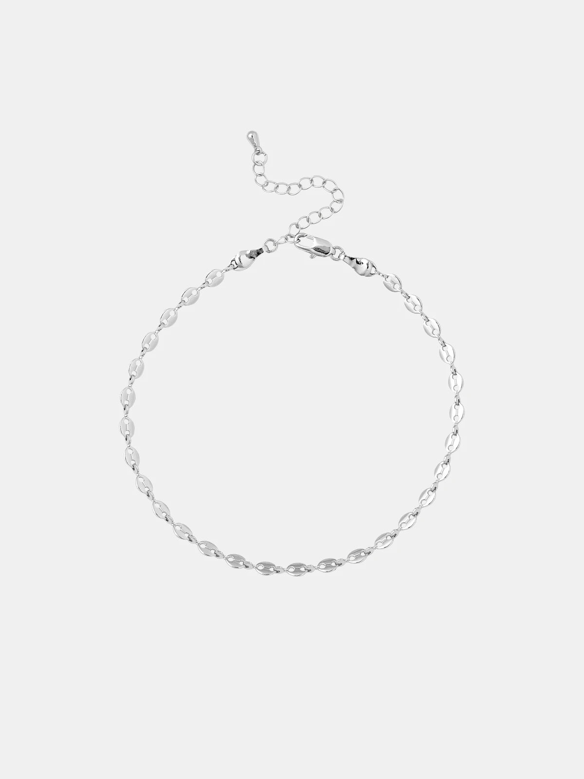 Red by Kiss Jewelry - White Gold Toned Anklet