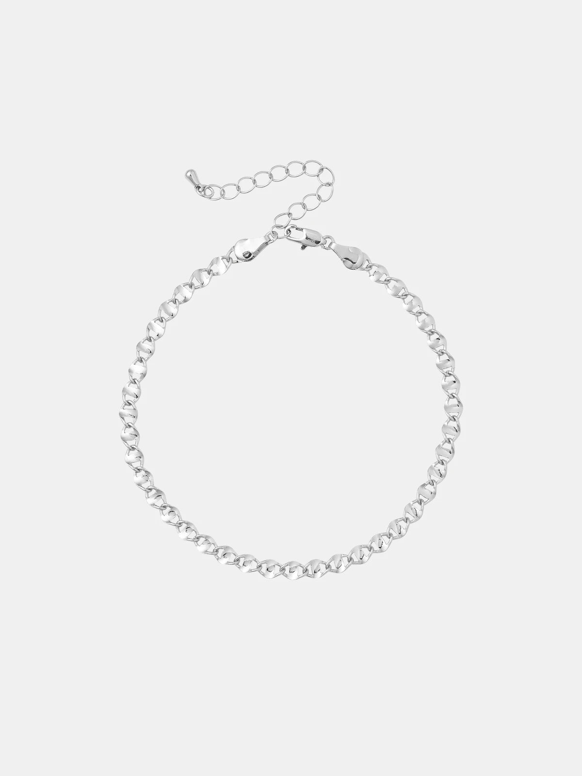 Red by Kiss Jewelry - White Gold Toned Anklet