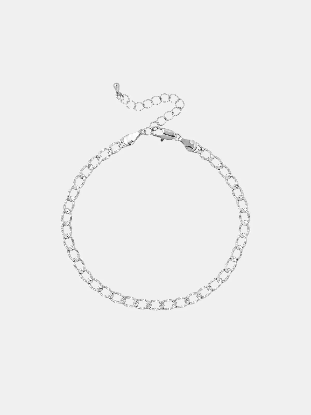Red by Kiss Jewelry - White Gold Toned Anklet