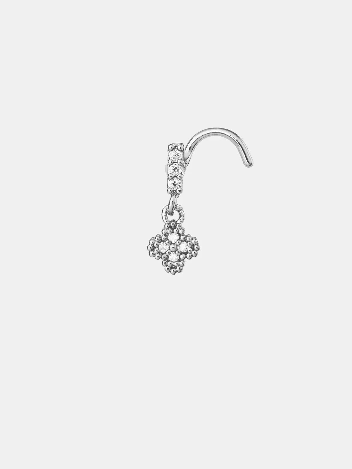 Red By Kiss Jewelry - White Gold Nose Screw