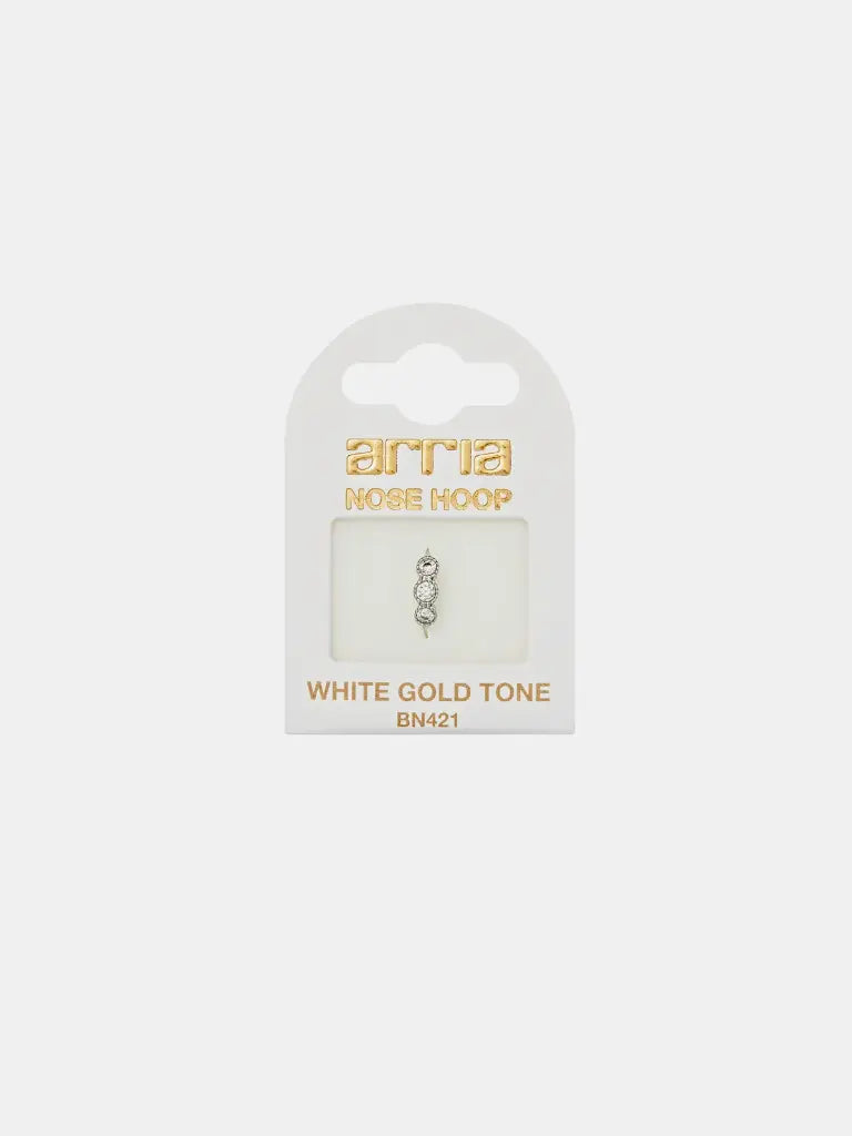 Red By Kiss Jewelry - White Gold Nose Hoop