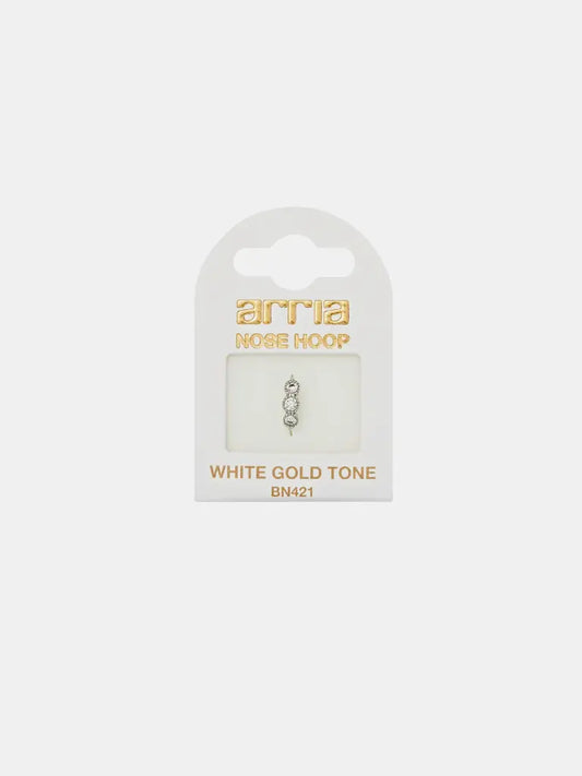 Red By Kiss Jewelry - White Gold Nose Hoop