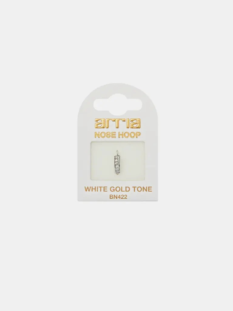 Red By Kiss Jewelry - White Gold Nose Hoop