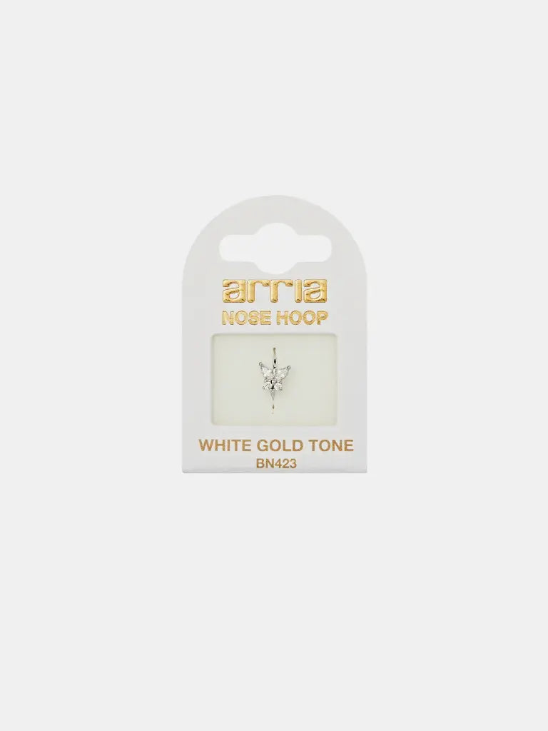 Red By Kiss Jewelry - White Gold Nose Hoop