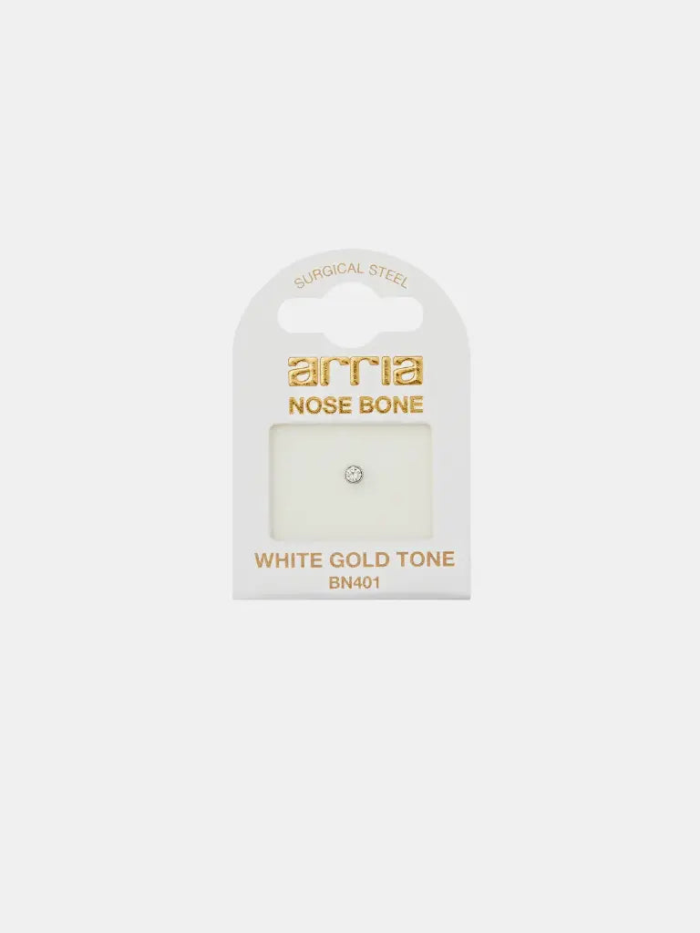 Red By Kiss Jewelry - White Gold Nose Bone