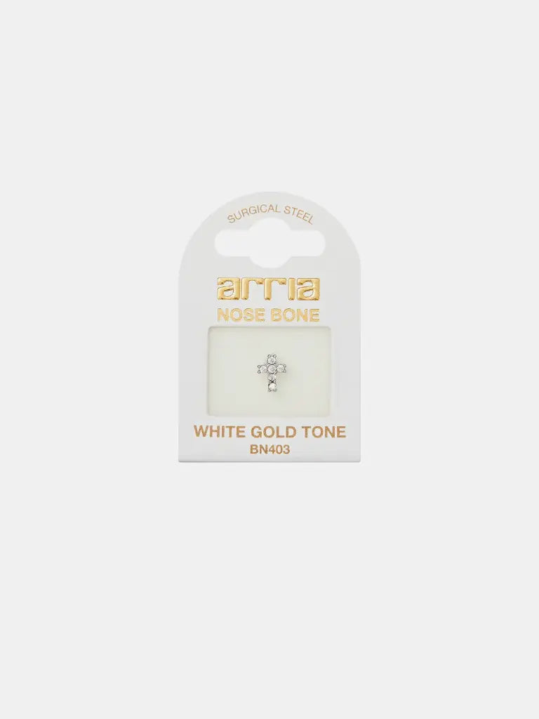 Red By Kiss Jewelry - White Gold Nose Bone