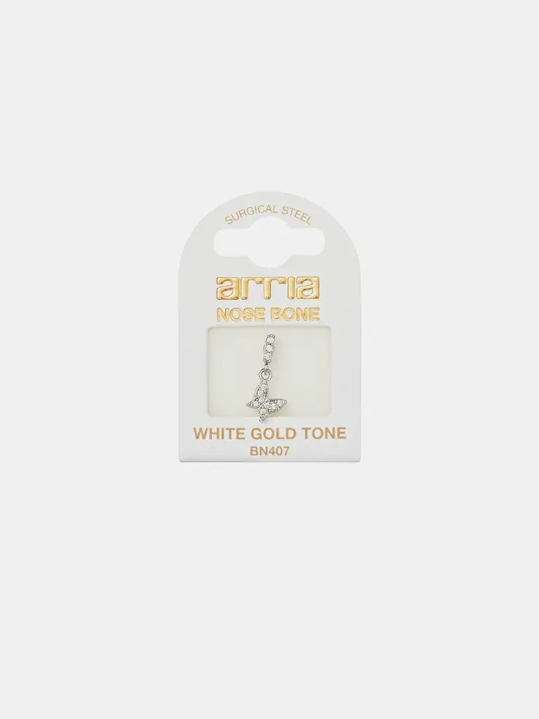 Red By Kiss Jewelry - White Gold Nose Bone