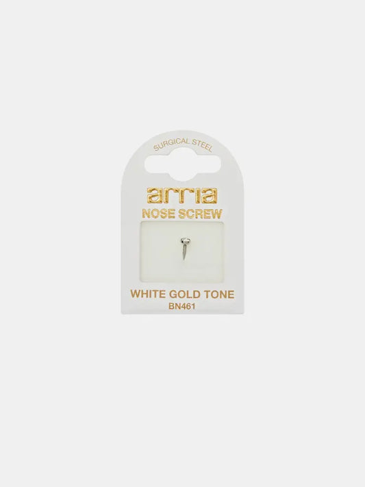 Red By Kiss Jewelry - White Gold Nose Screw