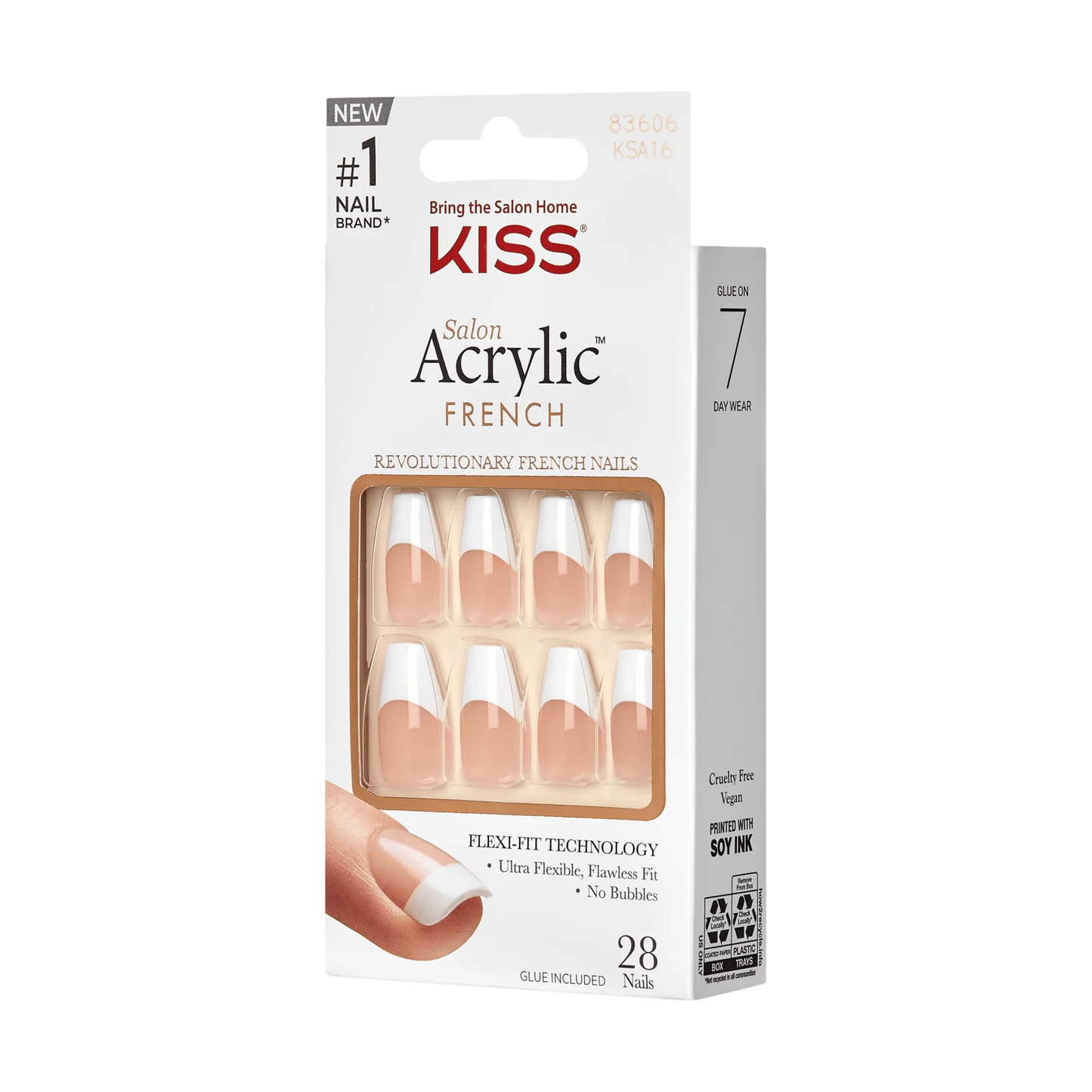 KISS Salon Acrylic French Nails