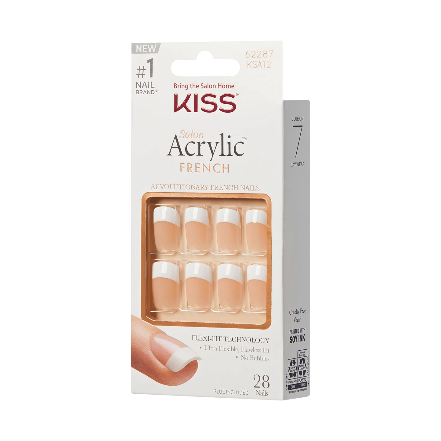 KISS Salon Acrylic French Nails