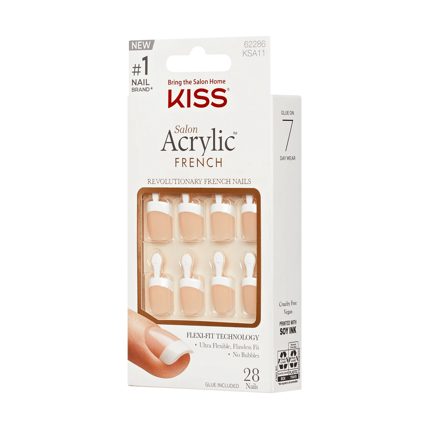 KISS Salon Acrylic French Nails
