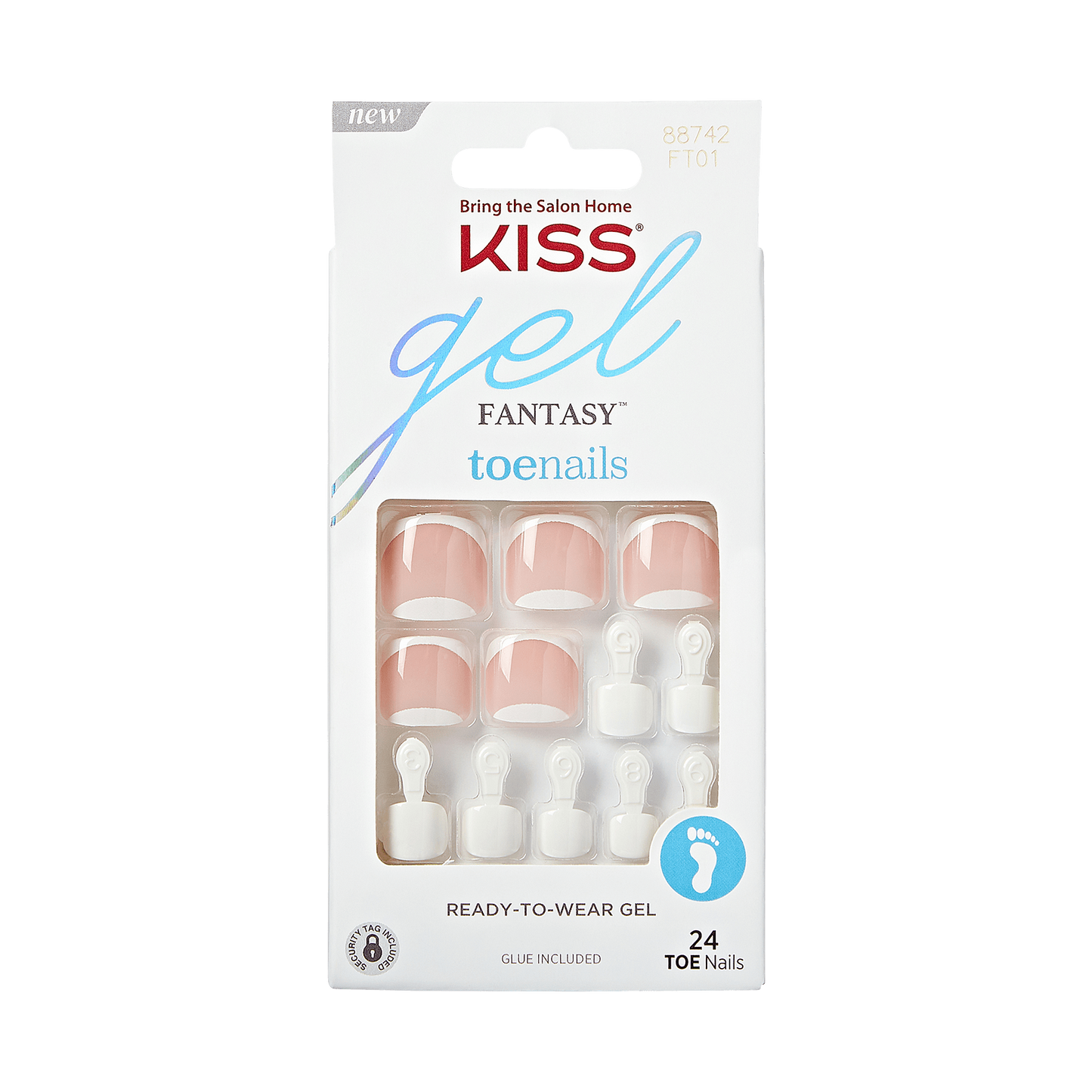 (D) KISS Gel Fantasy Toenails