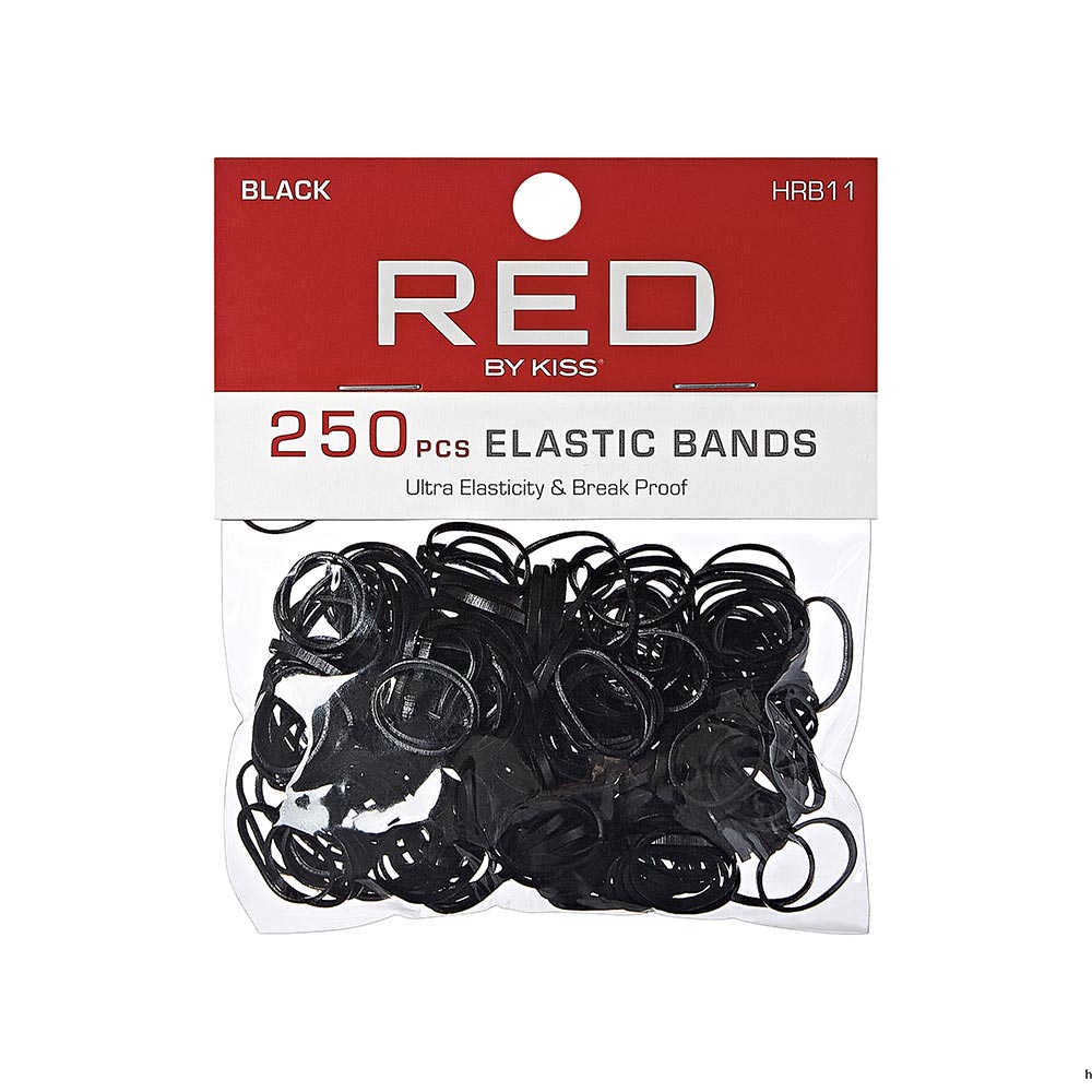 KISS - RED PM ELASTIC WIG BAND WIDE 3SIL BLACK