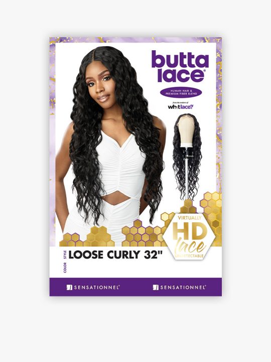 Butta Lace HD Lace Wig (Loose Curly 32" - HH Mix))