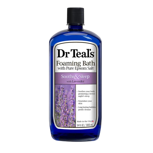 Dr. Teal’s Foaming Bath with Pure Epsom Salt - Sooth & Sleep with Lavender