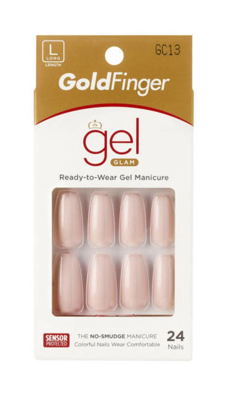 KISS Gel Gold Finger Solid Color Nails