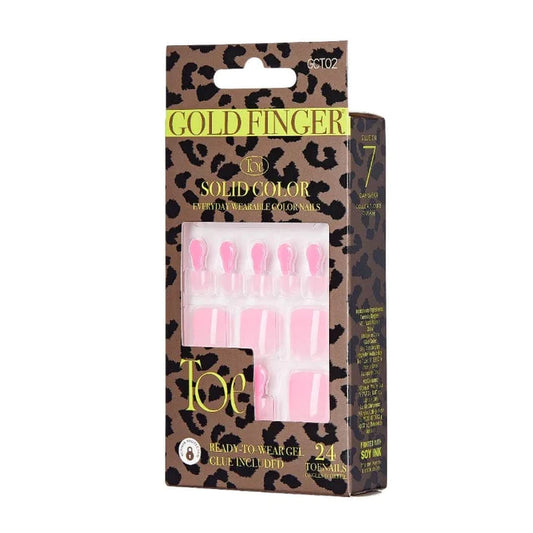 KISS Gel Gold Finger Solid Color Toenails