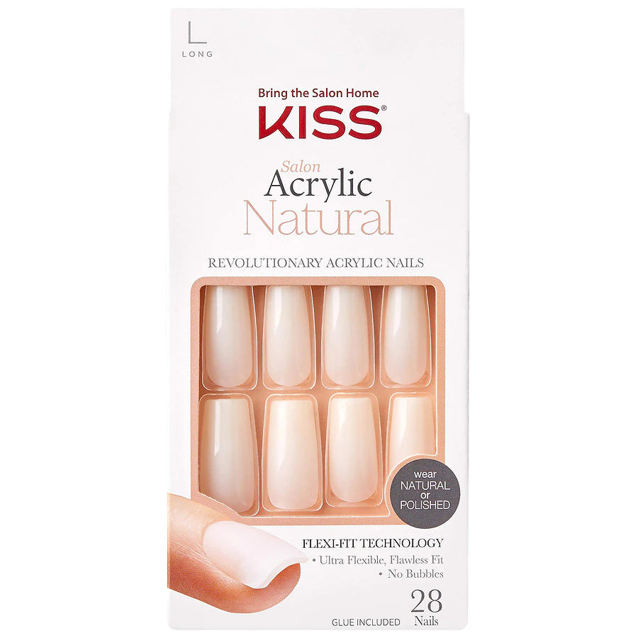 KISS Salon Acrylic Nails Natural