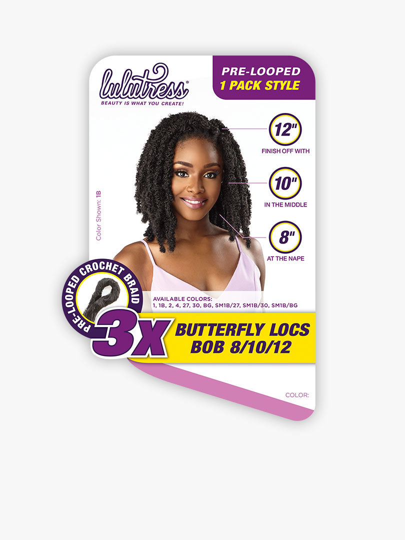 Lulutress Butterfly Locs 3x (8, 10, & 12")