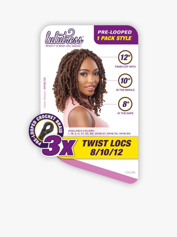 Lulutress Twist Locs 3x (8, 10, & 12")
