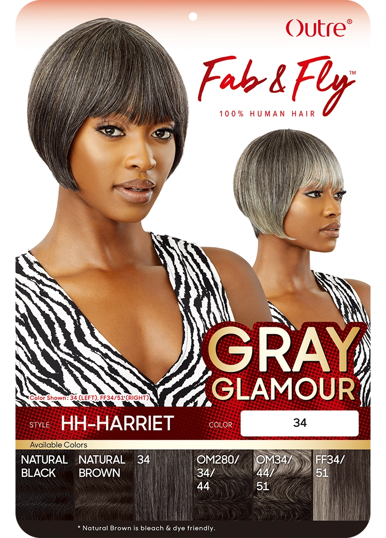 Outre Fab & Fly Gray Glamour - HH-Harriet