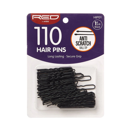 RED Hair Pins 1 3/4" (Black)