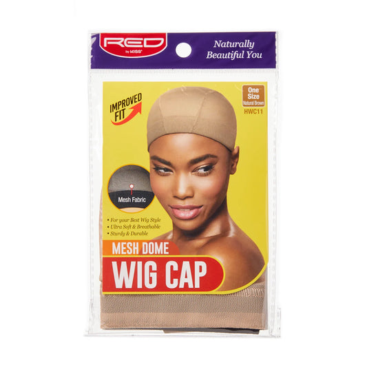 RED Mesh Dome Wig Cap