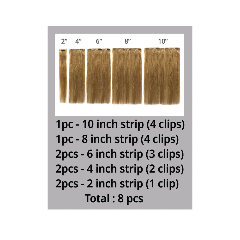 EVE - Seamless Clip In 8-pieces (Silky Straight)