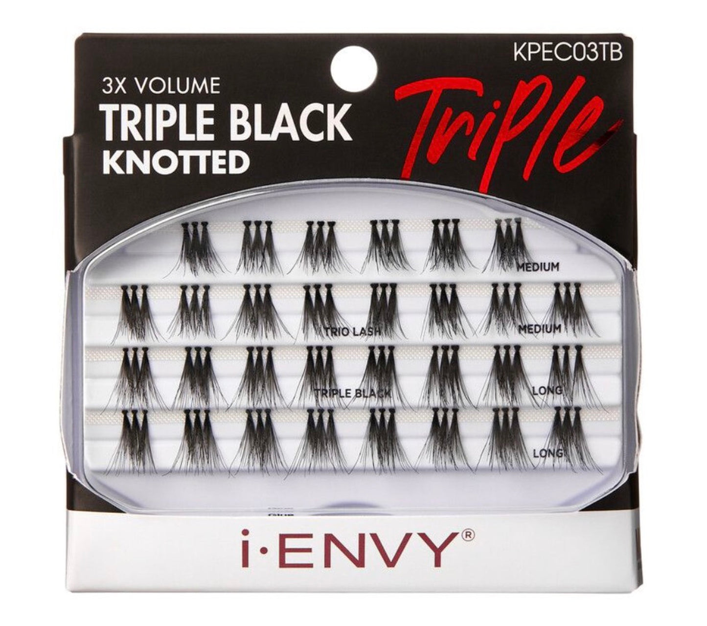 iENVY 3x Volume Triple Black Knotted - Individual Lashes