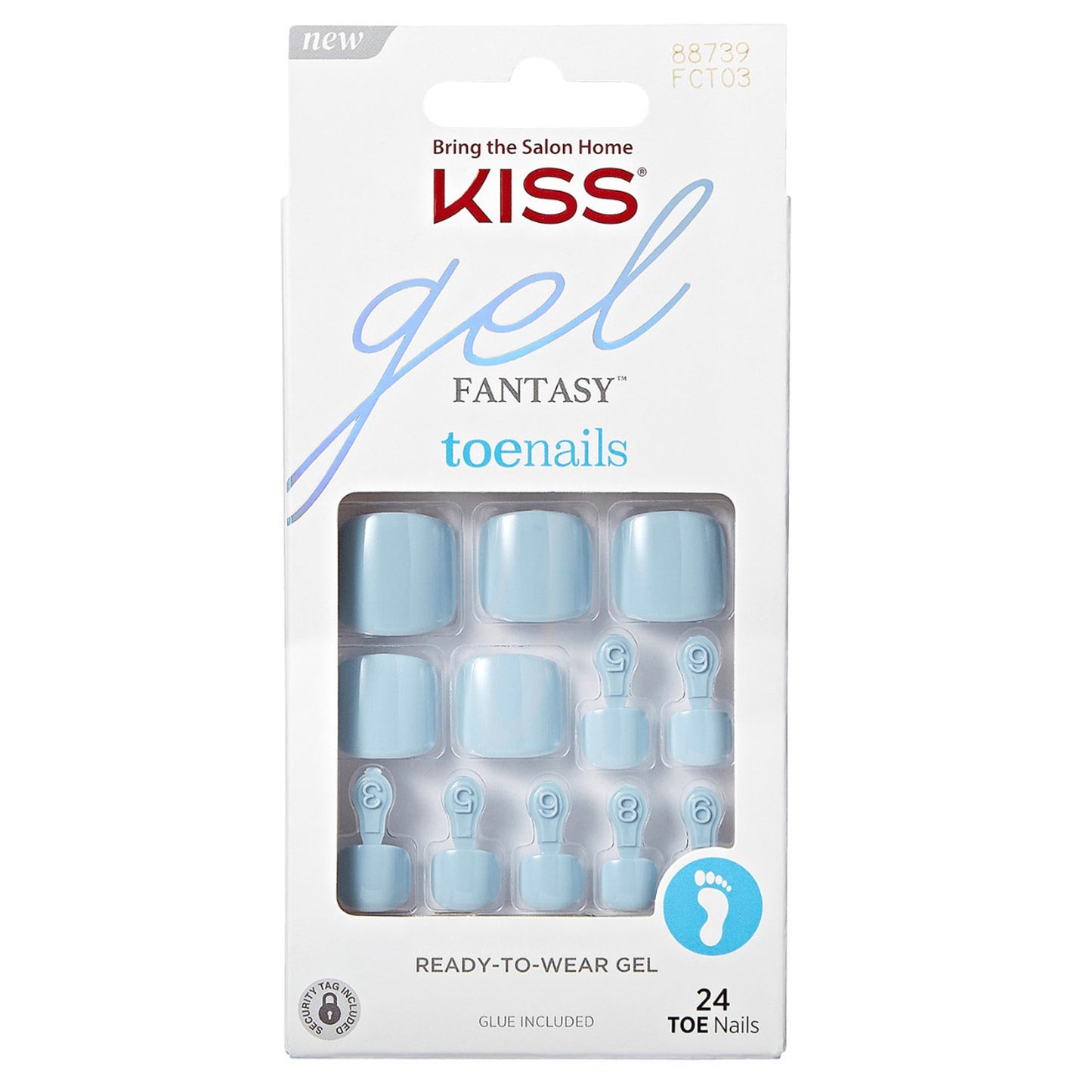 (D) KISS Gel Fantasy Toenails