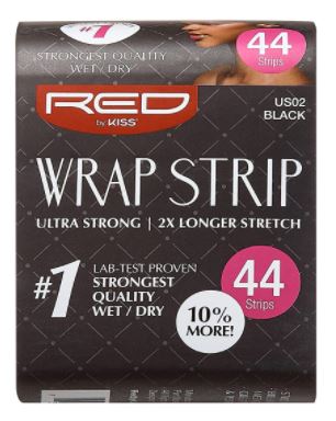 RED Wrap Strips - Black 3.5"
