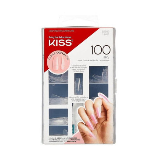 KISS 100 Tips Nails - CLEAR