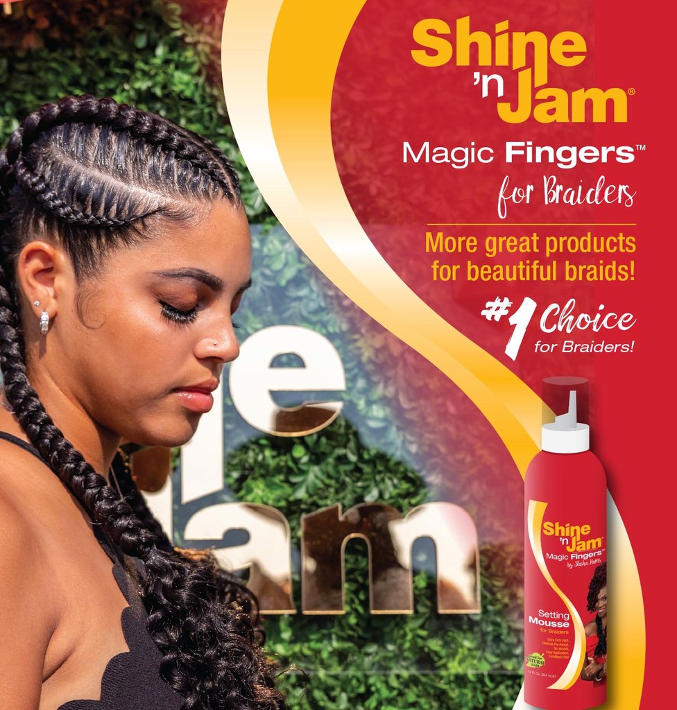 Ampro Shine N Jam Magic Fingers Braid Mousse